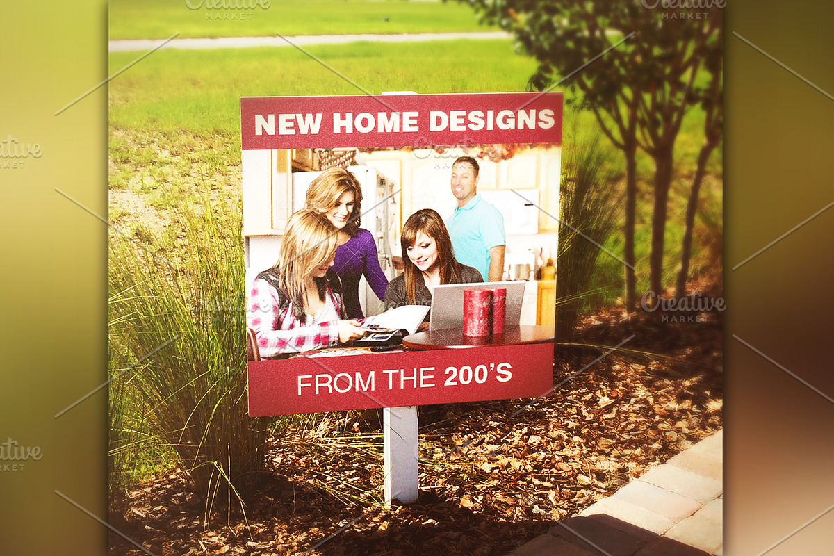 Outdoor Sign Mockup Templates, a Print Template by loswl
