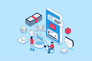 Isometric Concepts Illustrations, a Finance Illustration by alexdndz (Thumbnail 12 of 26)