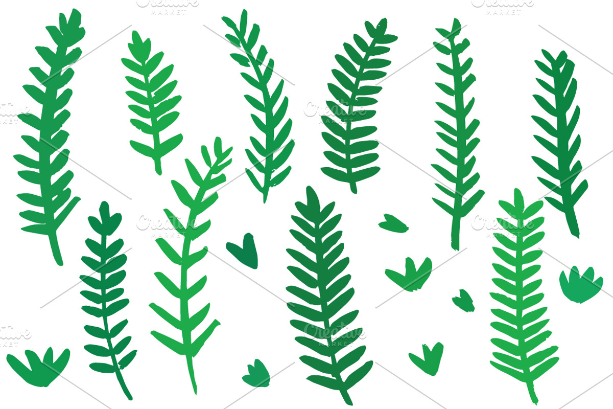 90 hand drawn ink elements, a Decorative Illustration by pixelwerk (Photo 6 of 6)