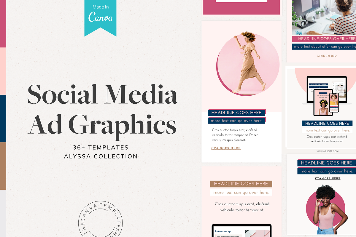 Alyssa Ads Canva Templates, a Social Media Template by The Canva Template Shop (Photo 1 of 6)