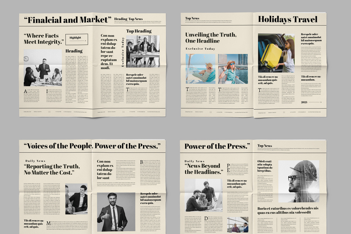 Newspaper Design, a Magazine Template by ContestDesign (Photo 3 of 3)