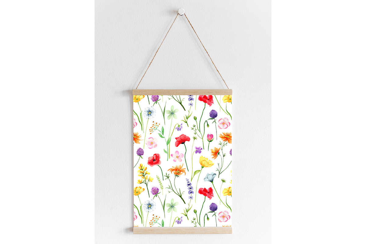Watercolor Wildflowers clipart, a Decorative Illustration by Lemon design (Photo 15 of 21)