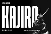 Kajiro Sans Condensed Display Font, a Sans Serif Font by Maulana Creative (Thumbnail 1 of 10)