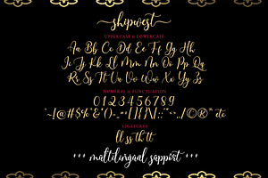 Shipwest - Tail Swash Script Font