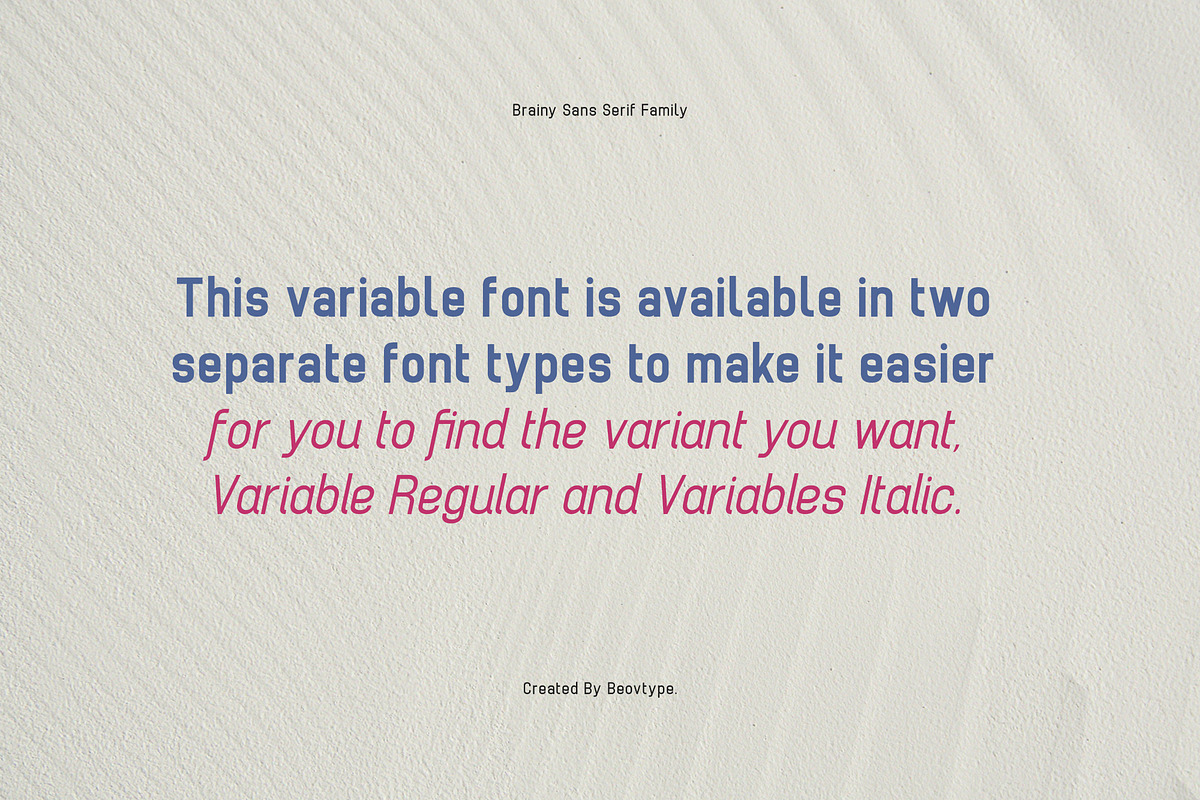 Brainy - Sans Serif (132 Fonts), a Sans Serif Font by Maculinc Type (Photo 7 of 8)
