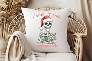 I'm Fine It's Fine Christmas PNG, an Illustration by DreamCafeArt (Thumbnail 6 of 7)