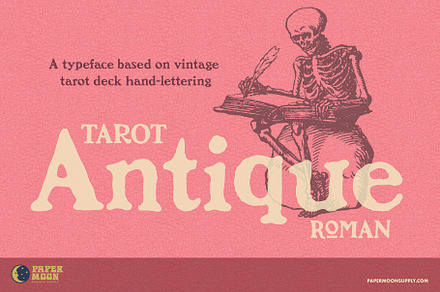 PM Tarot Antique Serif Font, a Serif Font by Paper Moon Graphic Supply