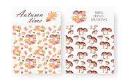 Autumn time watercolor set., a Seasonal Illustration by SabinaWatercolorArt (Thumbnail 7 of 16)