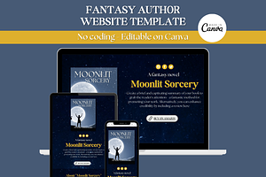 Fantasy Author Website Template