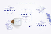 Polygonal Whale Logo Set, a Branding & Logo Template by blauananas (Thumbnail 3 of 9)