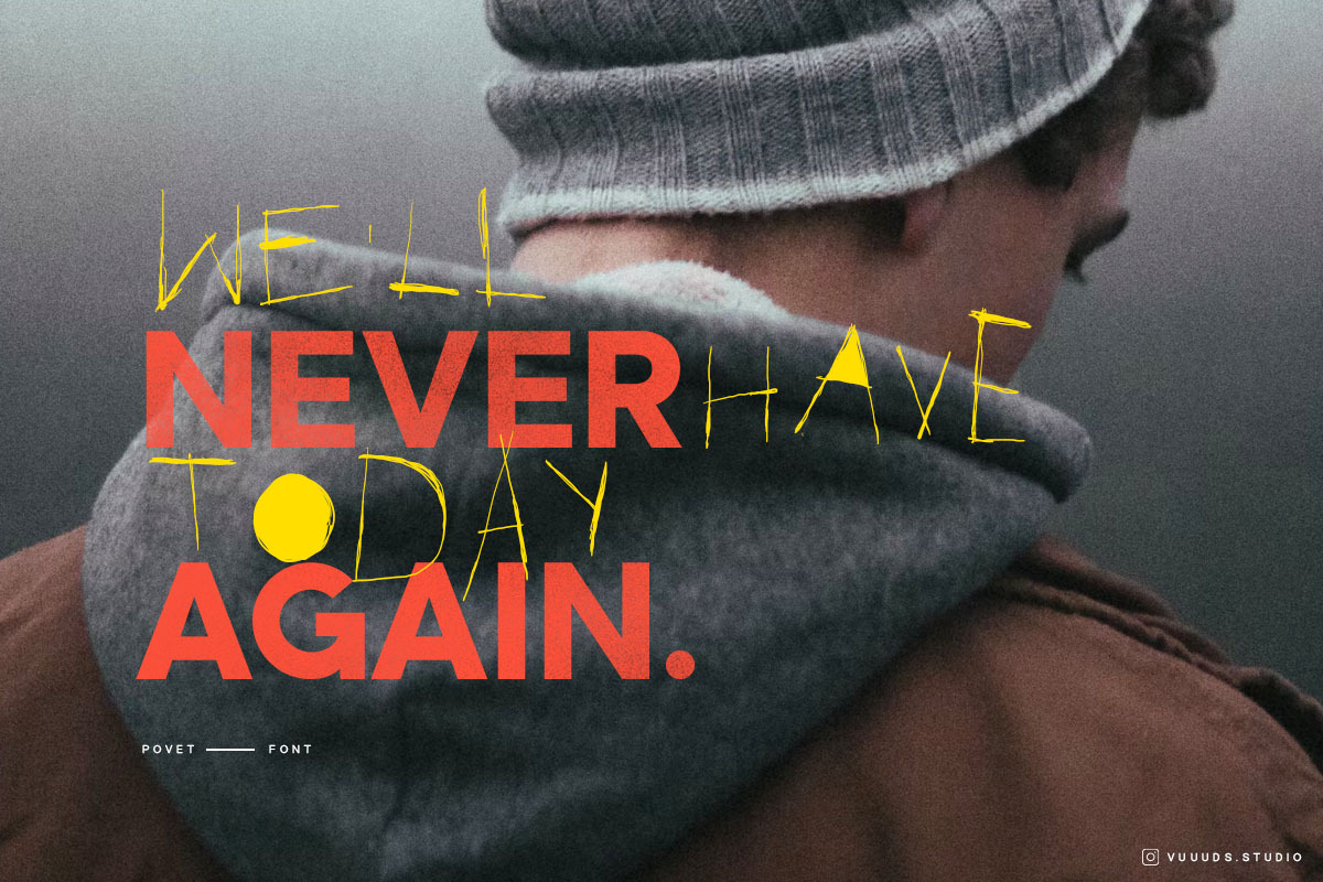 Povet • Sans and Hand, a Handwritten Font by vuuuds (Photo 3 of 11)