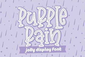 Purple Rain ~ Jolly Display Font