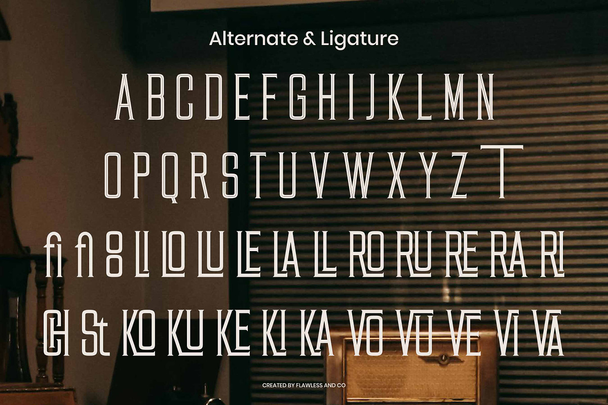 Ravente - Retro Serif Font, a Serif Font by Flawless And Co (Photo 9 of 10)