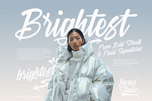 Brightest - Graffiti Signature Font, a Script Font by Invasi Studio