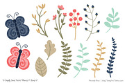 Modern Chic Flowers Clipart, an Illustration by Amanda Ilkov (Thumbnail 4 of 4)