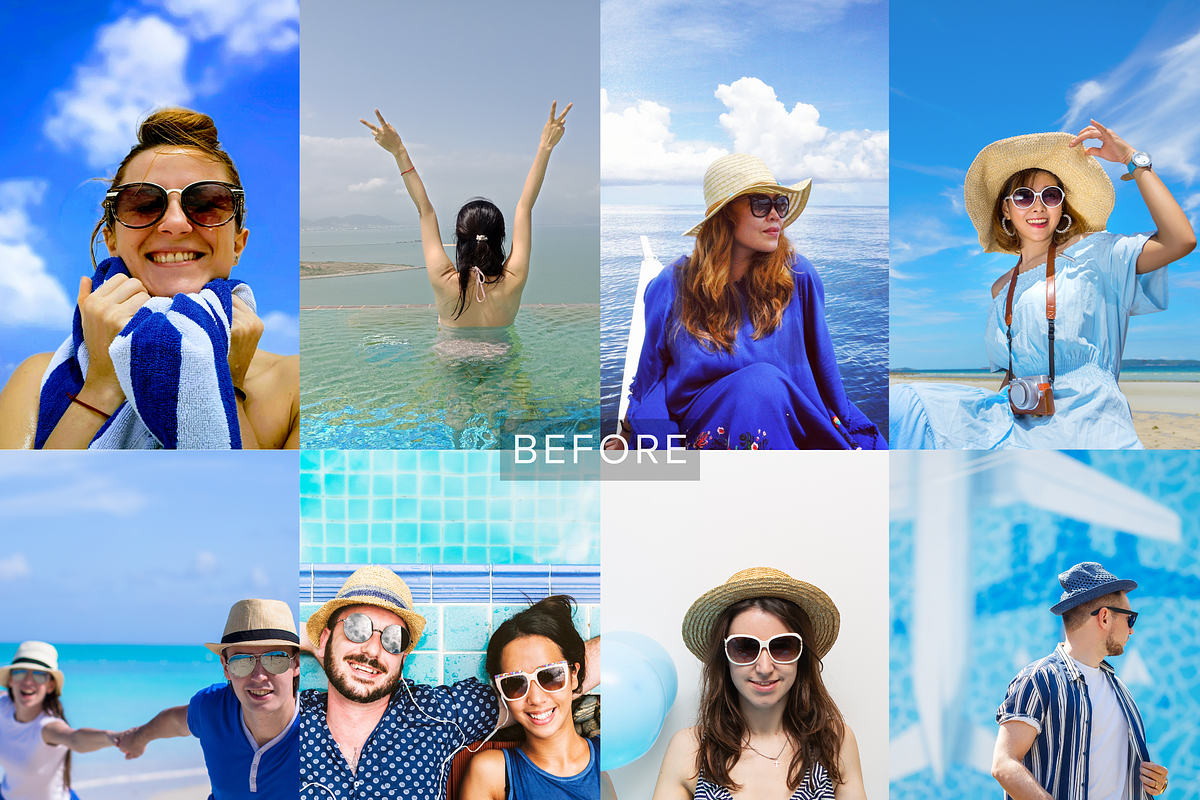 16 Blue Vacation Lightroom Presets, a Preset Add-On by RamsaGraphi (Photo 2 of 10)