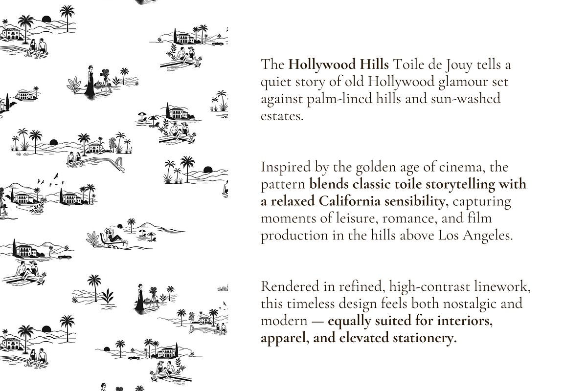 Hollywood Hills Seamless Pattern Set, a Pattern Graphic by Hughes Studio (Photo 3 of 8)