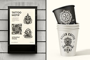 1500 Tattoo Symbols Icons, a Solid Icon by Creative Stall (Thumbnail 3 of 19)