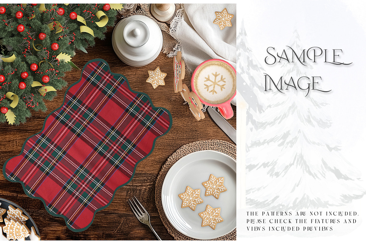 Christmas Placemats Various Types, a Product Mockup by mock-ups (Photo 19 of 25)