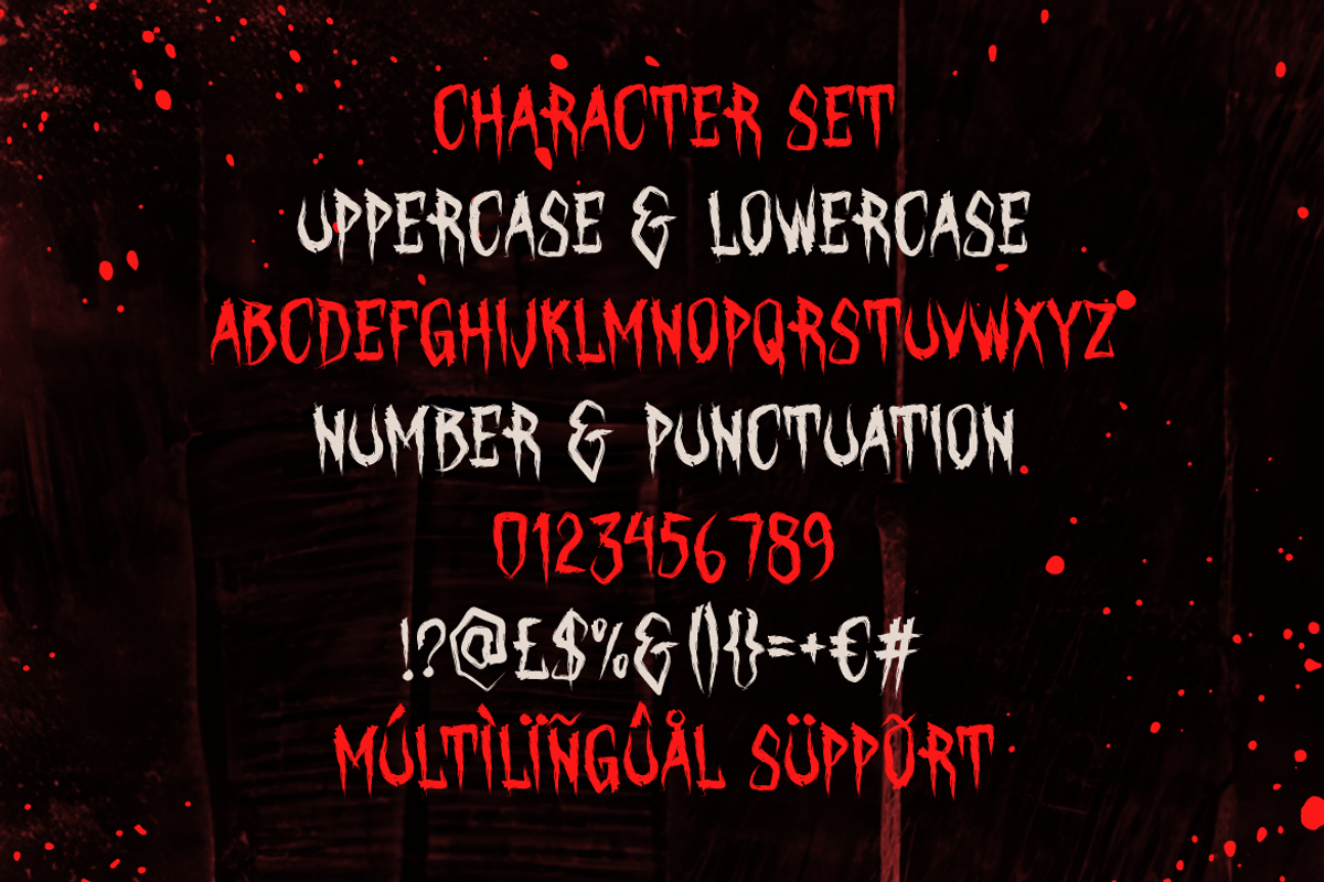 Crimson Ritual - Scary Font, a Font by PutraCetol Studio (Photo 5 of 5)