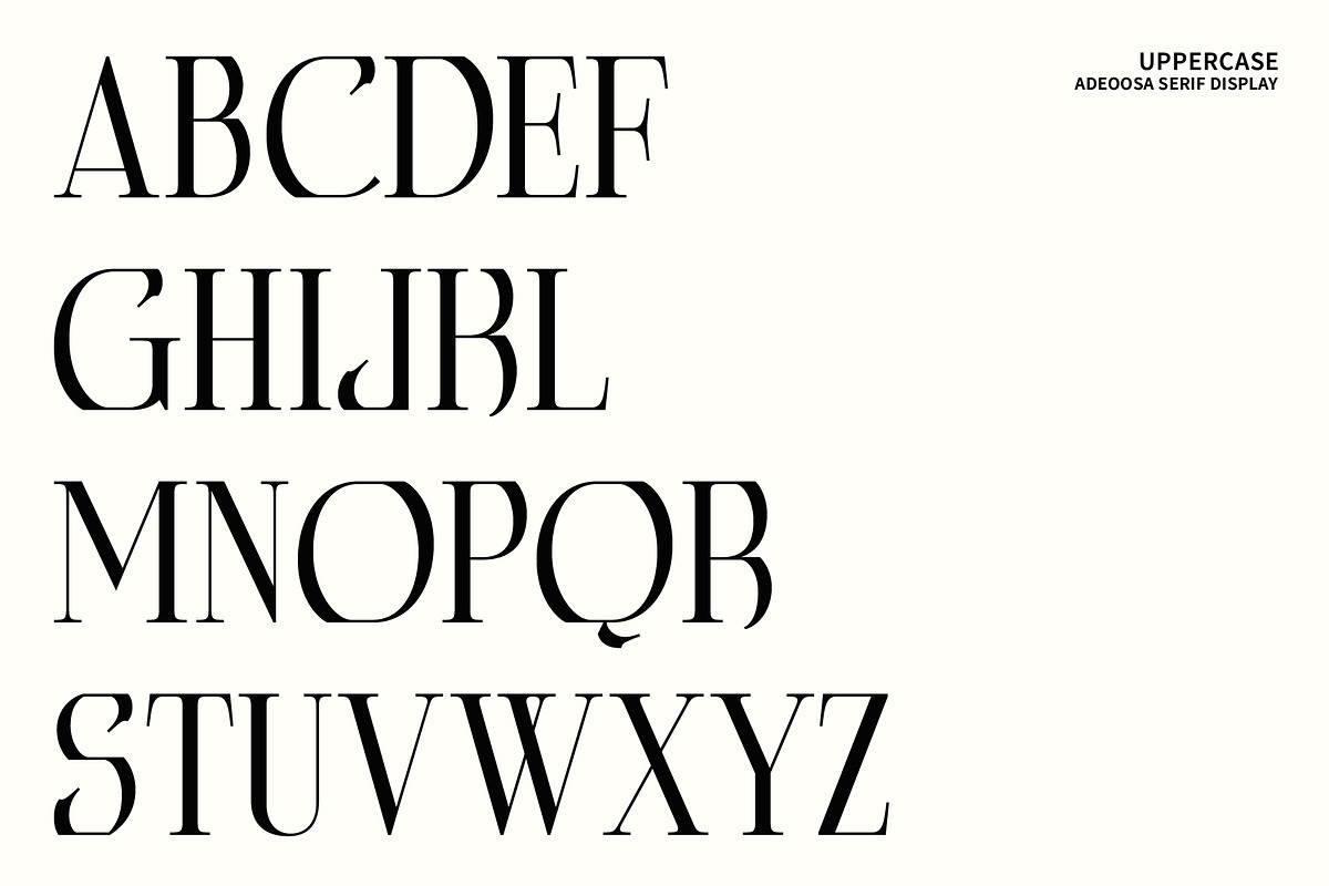 Adeoosa – Gothic Serif Display, a Serif Font by MooneseyeType (Photo 3 of 9)