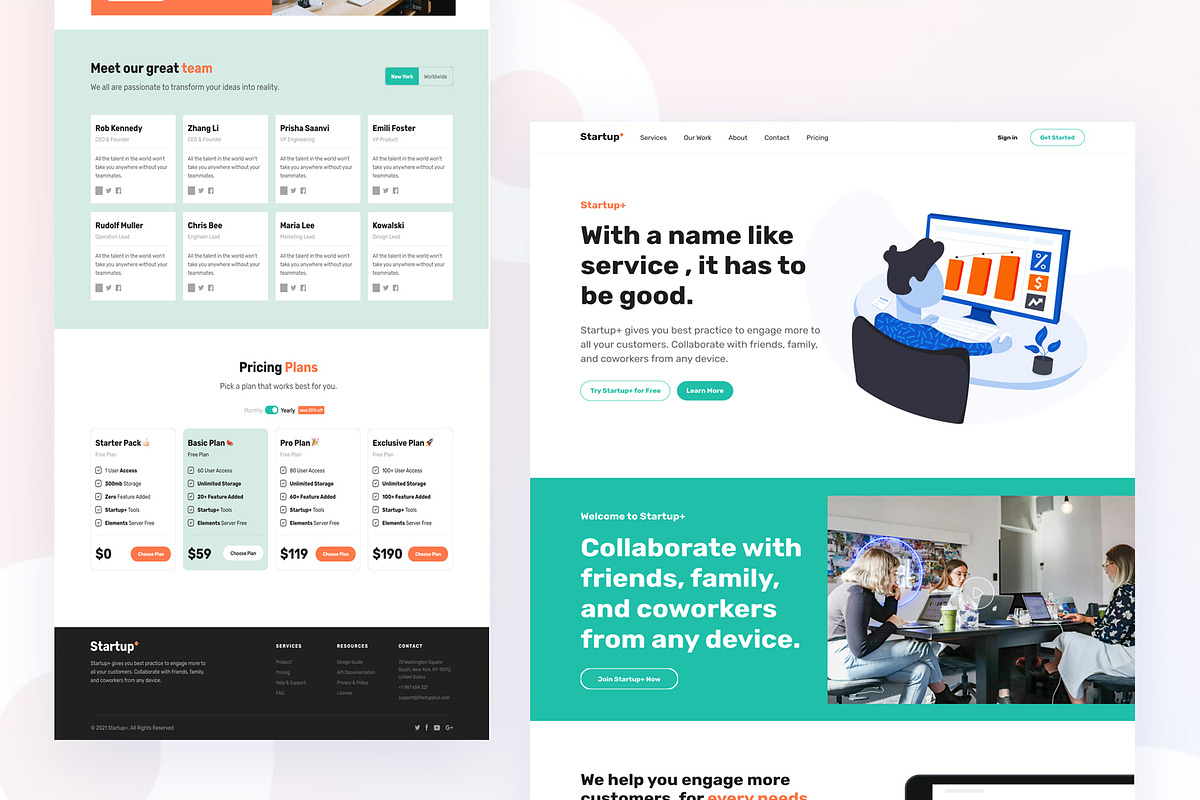 Startup Product Landing Page, a Landing Page Template by design_hut (Photo 2 of 3)