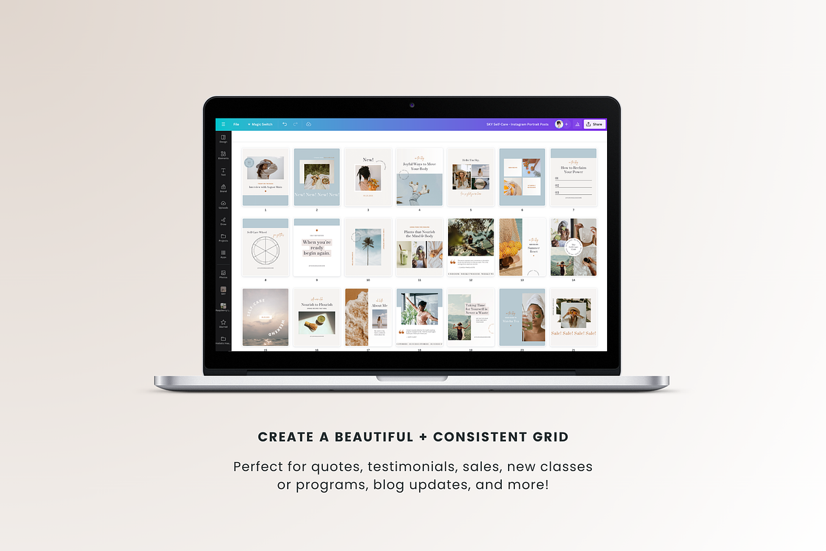 Self-Care Instagram Canva, a Social Media Template by Erin Cassidy (Photo 9 of 9)