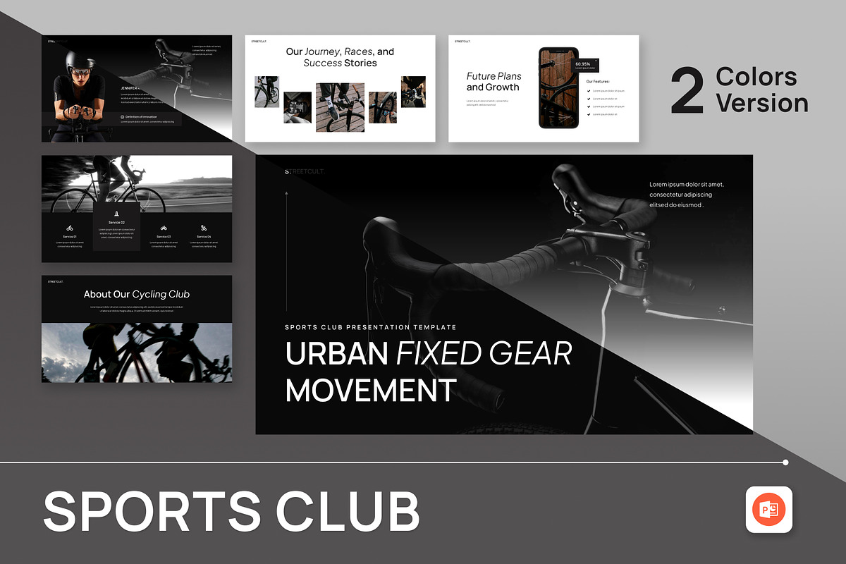 Sports Club PowerPoint, a Presentation Template by Antstheme (Photo 1 of 4)