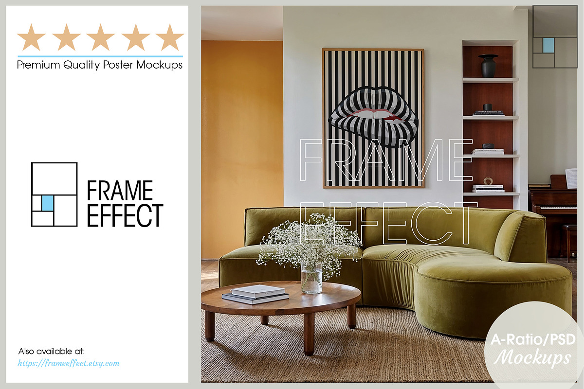Poster Mockup A Ratio No.1118, a Mockup by Frame Effect (Photo 4 of 7)