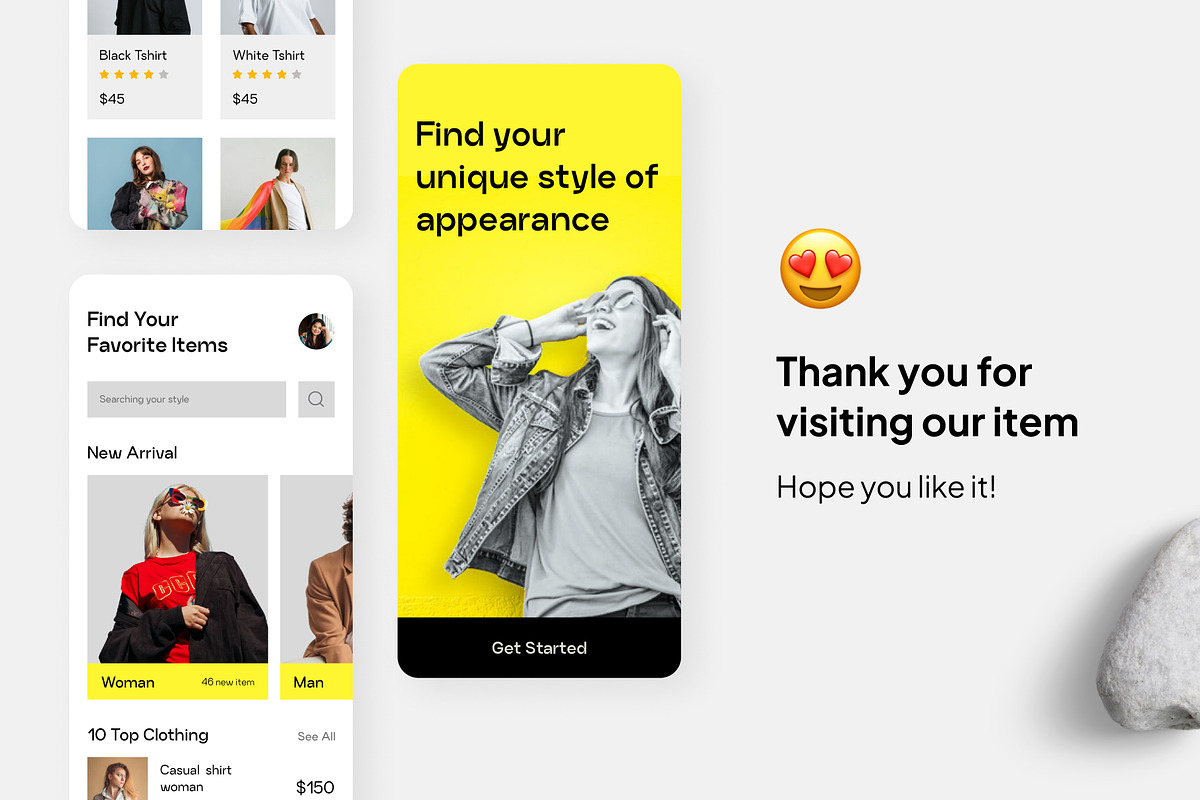 Ageman - Clothing Store App, an UI Kit Template by Panen Creative (Photo 3 of 3)