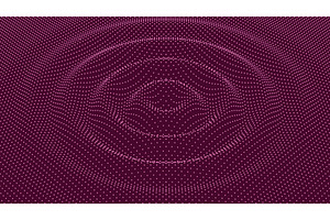 3D dot particle sound wave, a Technology Illustration by Buch&Bee