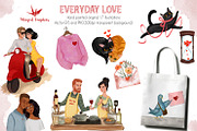 Everyday love : illustration set, a Person Illustration by Winged Graphics (Thumbnail 1 of 4)