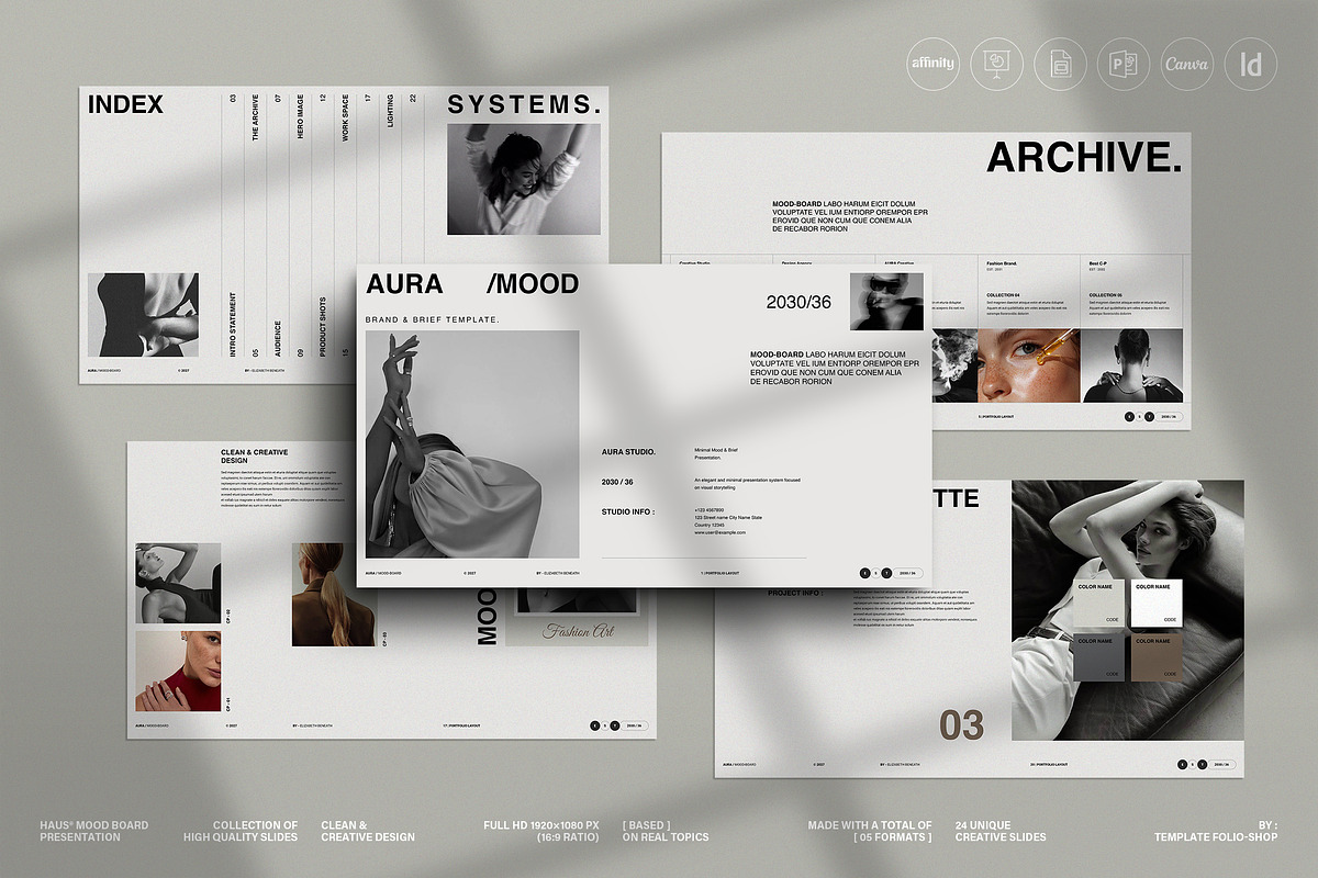 Aura Mood & Brief Template | Canva, a Presentation Template by TemplateFolio-Shop (Photo 11 of 13)