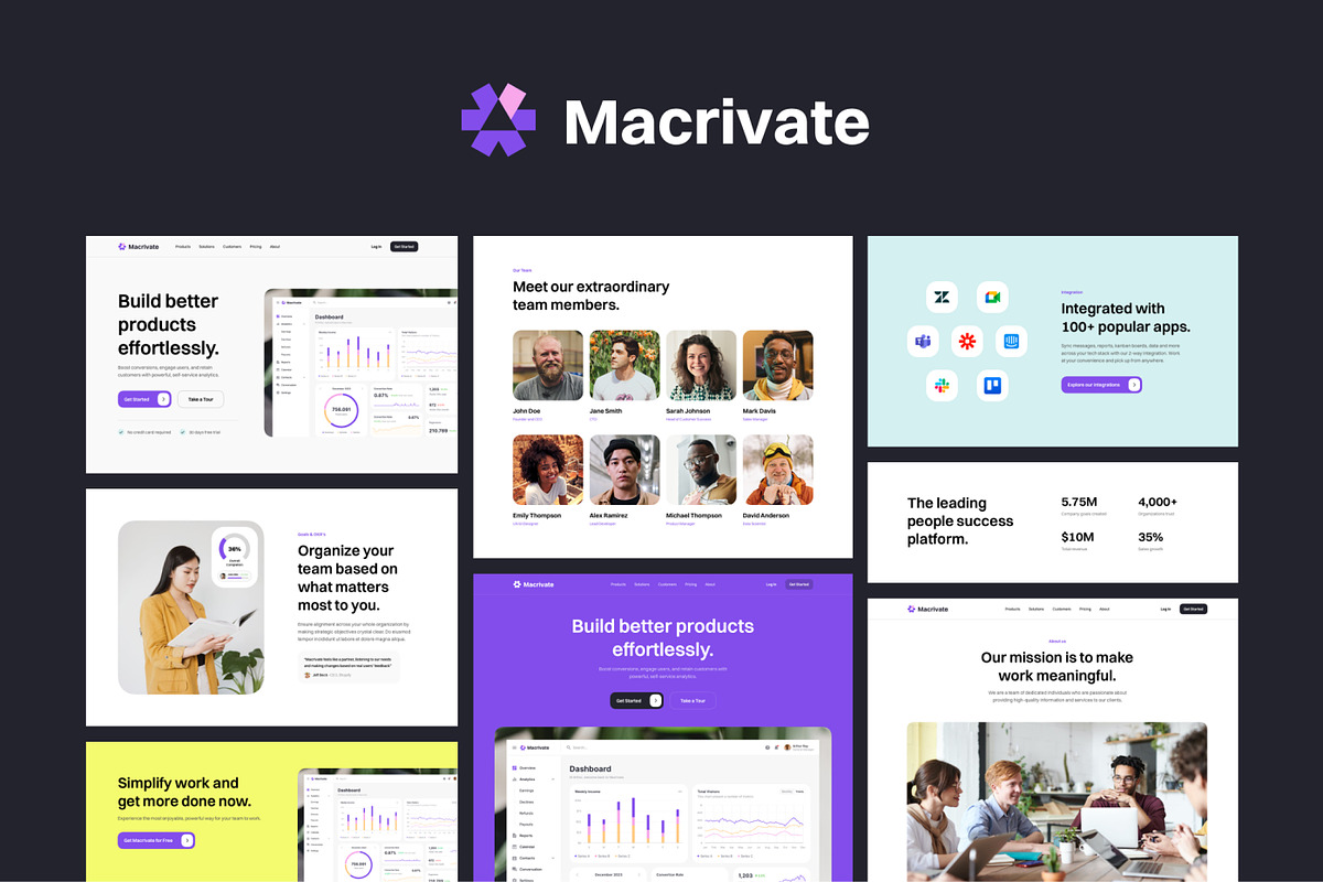 SaaS Blocks UI Kit, a Landing Page Template by CreativeUI (Photo 1 of 6)