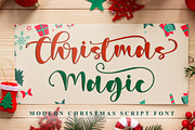 Christmas Magic, a Script Font by Letterara (Thumbnail 1 of 11)