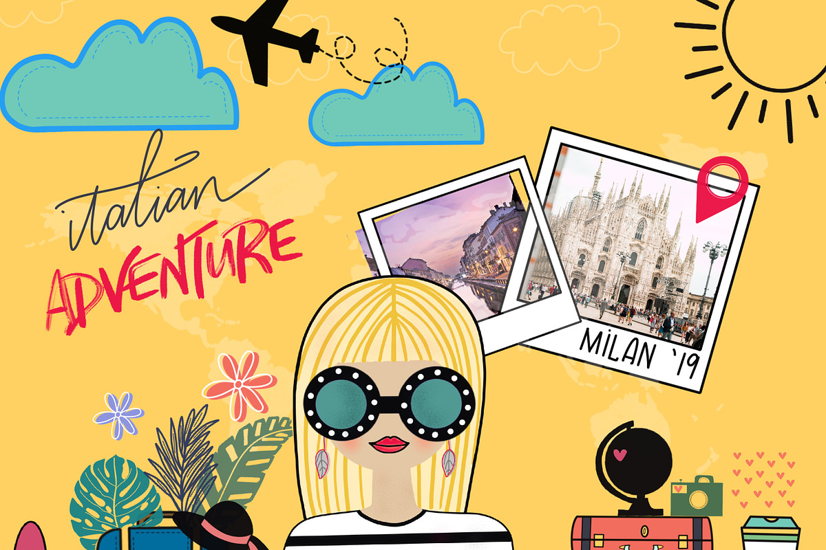 Wanderlust Stamp Pack/Procreate preview 6