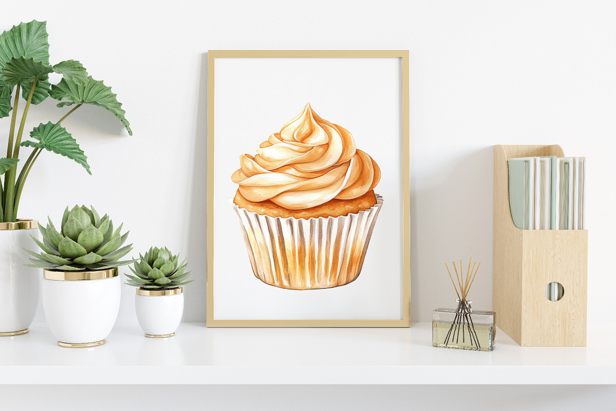 Cozy Caramel & White Fall Clipart, an Illustration by Canvas Craft (Photo 4 of 7)