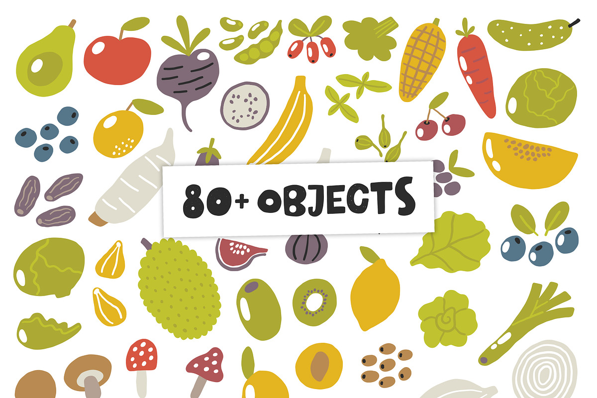 Fruit and vegetables alphabet, a Wallpaper Graphic by Murvin (Photo 3 of 7)