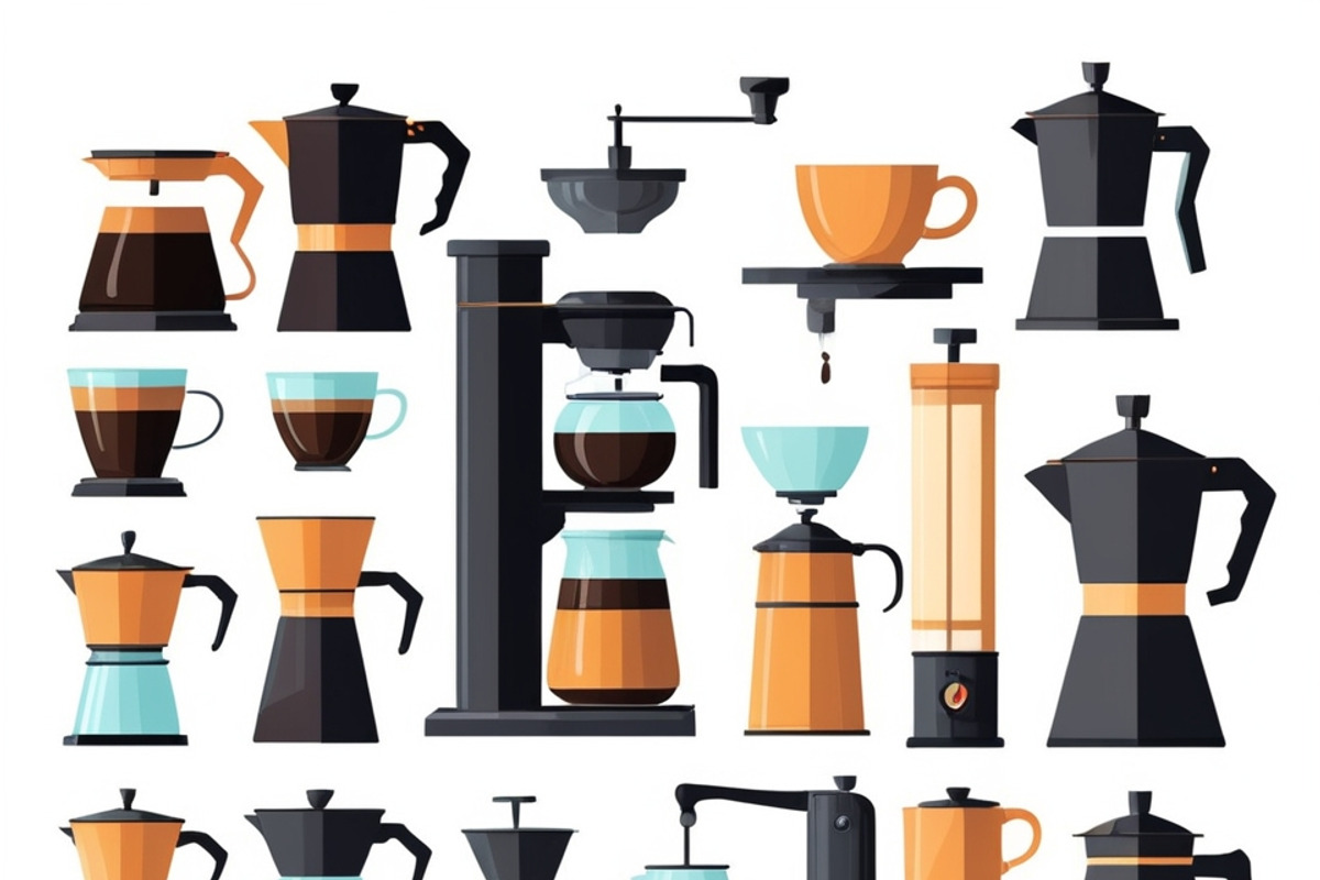 35 Vector Flat Coffee Tools Set, an Object Graphic by adenpinkstore (Photo 7 of 17)