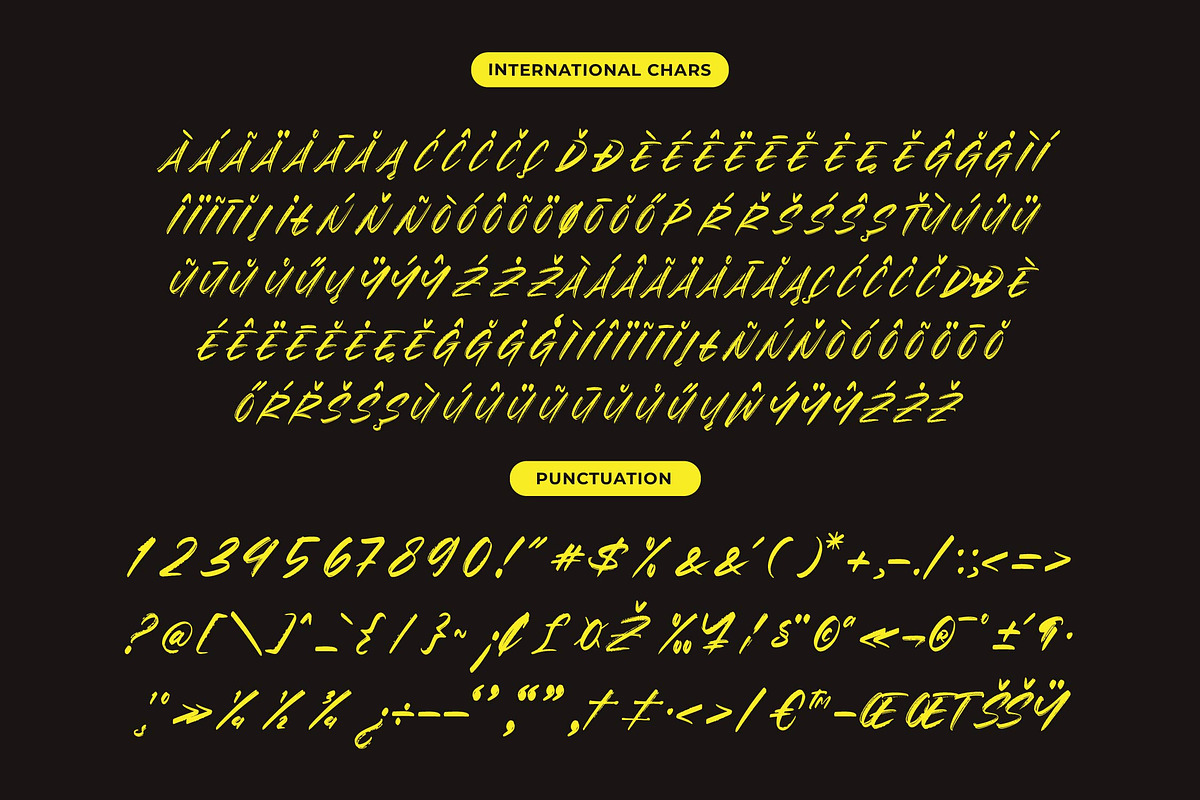 Broken Khemory Display Brush Font, a Script Font by Letterena Studios Script (Photo 14 of 15)