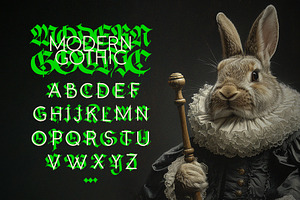 Gothic Vector Letters - 016