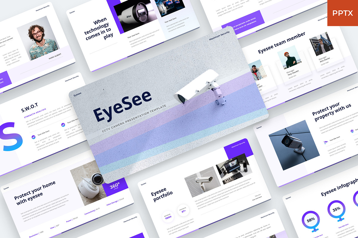 Eyesee - CCTV Camera PowerPoint, a Presentation Template by BeadyLab (Photo 1 of 6)