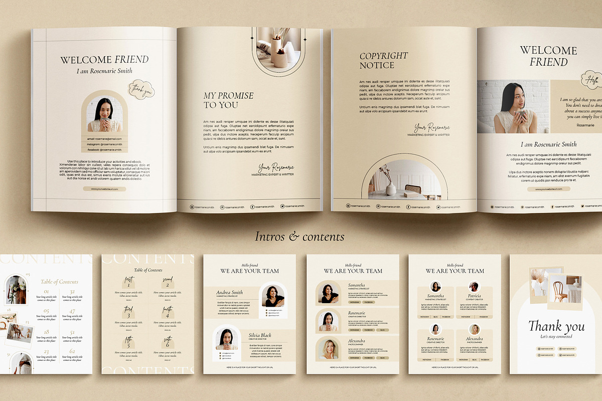 eBook for Coach / CANVA, INDD / Mona, a Magazine Template by Mirazz (Photo 5 of 21)