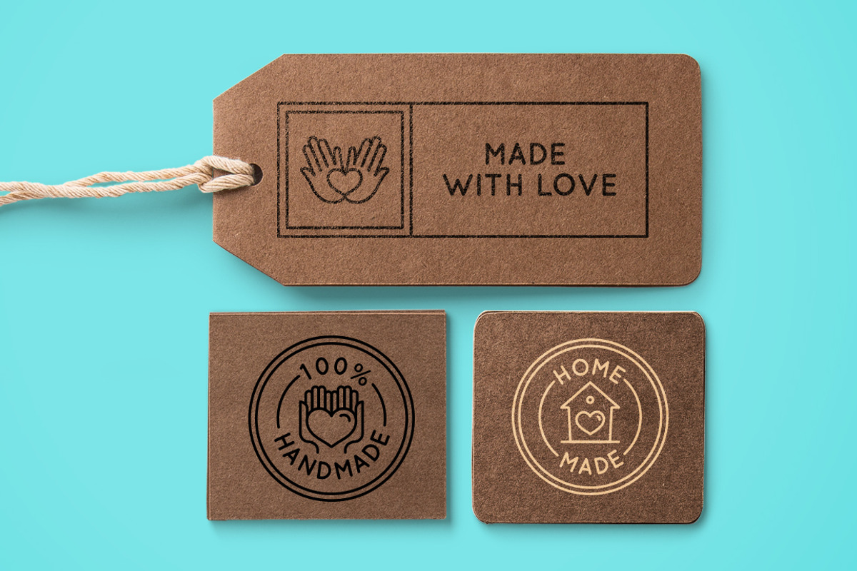 Handmade - handcrafted goods badges, a Graphic by venimo (Photo 4 of 7)