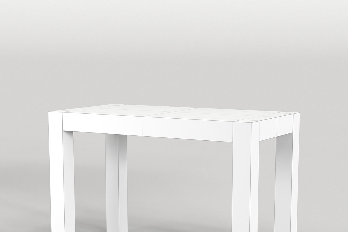 Scandinavian Desk 02, a Furniture 3D Model by maxtracing2 (Photo 3 of 7)