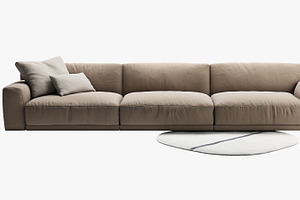 Paris-Seoul Sofa 3 3d Model