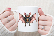 Watercolor Steampunk Halloween Clipa, an Illustration by Sublimation Artist (Thumbnail 5 of 6)