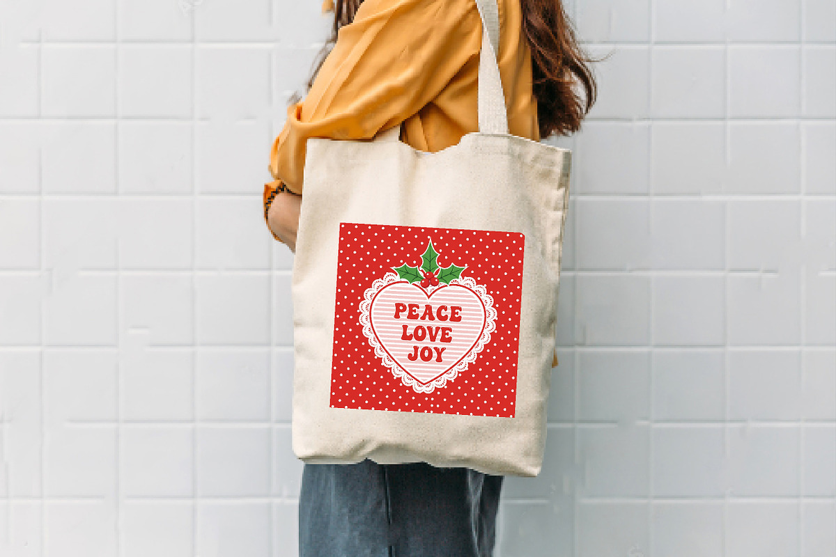 Christmas Wall Art Peace Love Joy, an Illustration by Dream Creation (Photo 3 of 5)