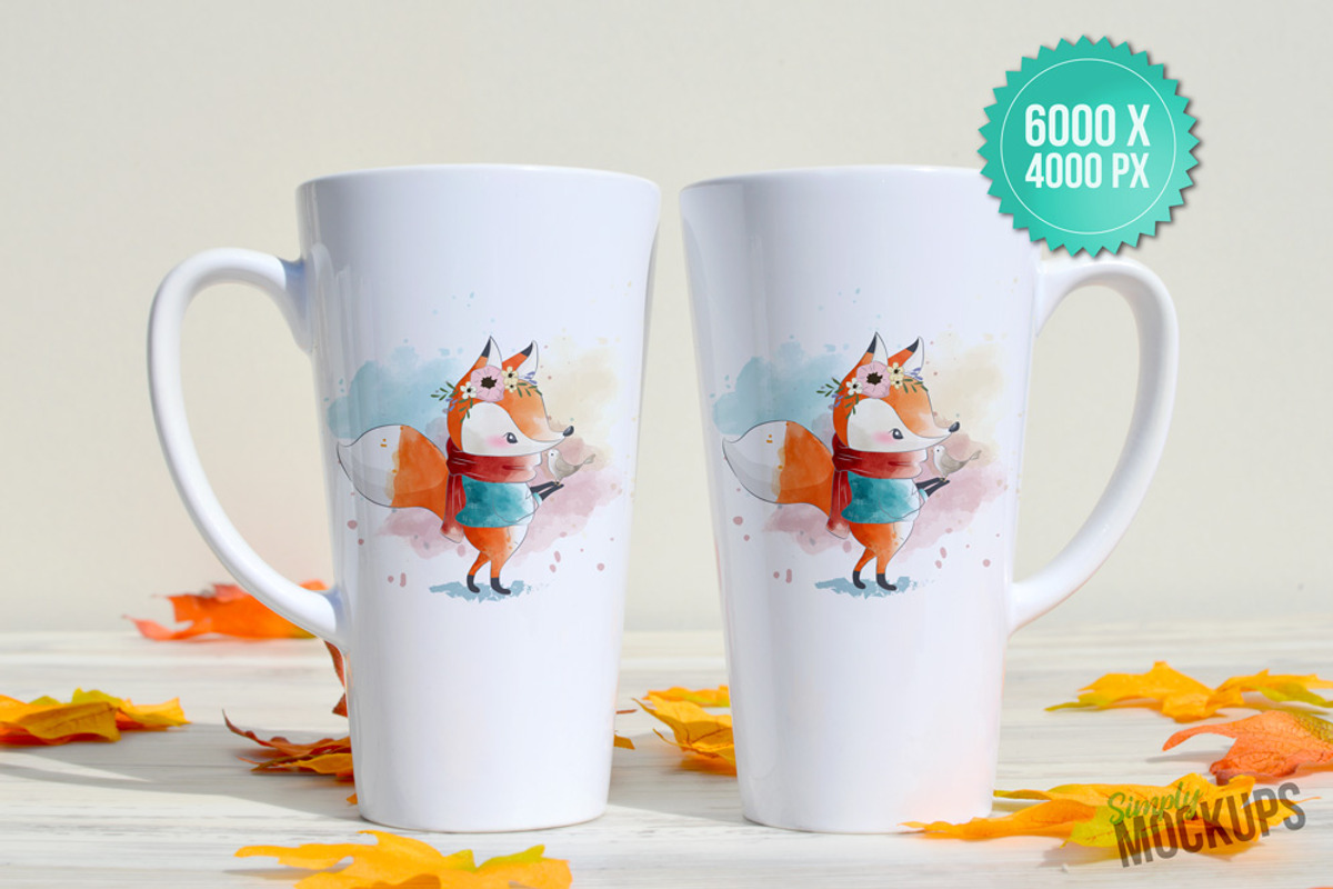 17oz Latte Mug Mockup - 2 Sided, a Cups & Container Mockup by Simply Mockups (Photo 2 of 2)