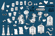 Nautical Beach Doodles, an Object Illustration by KaramfilaS (Thumbnail 3 of 6)